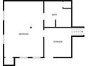 Floor plan depicting layout for bedroom, bath, and storage areas at 592 Ferry Creek Ct, Acworth, GA 30102