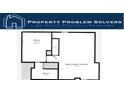 Floor plan depicting bedroom, bathroom, and kitchen/living/dining room layout and dimensions at 33 Powder Dr, Dallas, GA 30157