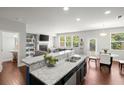 Spacious kitchen with granite countertops, stainless steel appliances, and an open layout at 804 Whittington Sw Pkwy, Marietta, GA 30060