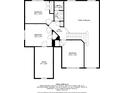 Detailed floor plan showcasing the layout of the second floor, including the bedrooms at 1301 Dayspring Trce, Lawrenceville, GA 30045