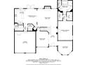 Detailed floor plan showcasing the layout of the first floor, including the kitchen and Gathering room at 1301 Dayspring Trce, Lawrenceville, GA 30045