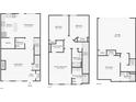 Detailed floor plan showcasing the layout of the house, including the kitchen, bedrooms, and living room at 1641 Perserverence Hill Nw Cir, Kennesaw, GA 30152