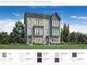 Detailed view of the home's exterior highlighting brick, siding, and window trim selections at 2641 Camphor Se Xing # 82, Smyrna, GA 30080