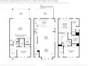 Detailed floor plan showcasing layout of bedrooms, kitchen, living areas, and garage at 2641 Camphor Se Xing # 82, Smyrna, GA 30080