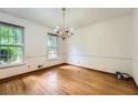 Dining room with hardwood floors, and chandelier at 2867 Holly Oaks Dr, Marietta, GA 30062