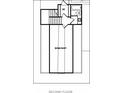 Second floor plan revealing bonus room, bathroom, and walk in closet layout and design at 1297 Pj East Rd, Covington, GA 30014