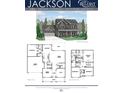 Jackson home plan boasts 4 beds, 3 baths, first and second floor layouts with a garage and living spaces at 1099 Cottonwood Ln, Loganville, GA 30052