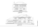 Architectural drawing of the home's front and right side elevations at 1200 Mansfield Ne Ave, Atlanta, GA 30307