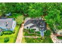 Aerial view of a cozy home with lush trees and well-maintained yard at 135 Martha Ne Ave, Atlanta, GA 30317