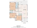 Detailed floorplan showcasing the layout of the home with bedroom, bathroom, and living areas at 135 Martha Ne Ave, Atlanta, GA 30317