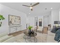 Open living area with modern decor, sleek furniture, hardwood floors, and an abundance of natural light at 388 Pratt Dr # 2113, Atlanta, GA 30315