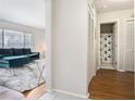 Modern living room and bathroom in a condo with great natural light at 1705 Monroe Ne Dr # E3, Atlanta, GA 30324