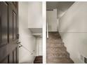 Bright entryway showcasing hardwood floors and a staircase leading to the upper level at 3992 Joshua Ln, Douglasville, GA 30135