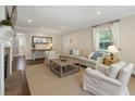 Comfortable living room with fireplace, neutral decor, and plenty of natural light at 733 Greenview Ne Ave, Atlanta, GA 30305