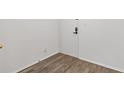 Condo entryway with hardwood flooring, white walls, and neutral colors provide a blank canvas at 3236 Henderson Mill Rd # 1, Chamblee, GA 30341
