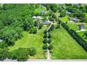 Expansive property with beautiful home, outbuildings, and tree-lined driveway surrounded by greenery at 3700 Tom Brewer Rd, Loganville, GA 30052