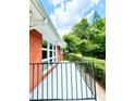 A cozy patio with a view to the greenery outside at 813 Crockett Ct, Decatur, GA 30033