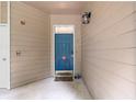 A blue front door with modern hardware and unit number 719 at 719 Mcgill Park Ne Ave, Atlanta, GA 30312