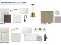Brookfield collection featuring various kitchen and bathroom design elements, finishes, and material options at 568 Barnfield Way, Dallas, GA 30157
