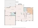 Layout of the home's first floor, featuring a kitchen, living room, and Gathering room for easy living at 4955 Day Lily Nw Way, Acworth, GA 30102