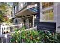 Exterior entrance showing the front door, side lights, and address number at 1482 N Crossing N Cir, Atlanta, GA 30329