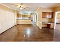 Inviting living room featuring hardwood floors and an open layout perfect for entertaining at 5005 Johns Creek Ct, Alpharetta, GA 30022