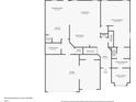 Detailed floor plan showcasing layout of rooms and square footage at 2015 Chapel Estates Lane Southeast Ln, Dacula, GA 30019