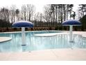 Inviting community pool featuring mushroom fountains and ample space for relaxation and recreation at 4865 Fourth Rail Ln, Cumming, GA 30040