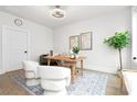 Well-lit office space with hardwood floors, a stylish desk, decor, and ample natural light at 332 Gibson Se St, Atlanta, GA 30316