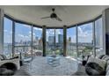A beautifully styled room with a panoramic view of the city skyline at 285 Centennial Olympic Park Nw Dr # 1905, Atlanta, GA 30339