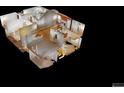 This 3D model showcases the layout of the home with its multiple rooms and open floor plan at 95 Willow Tree Ter, Covington, GA 30016