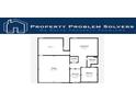 This floor plan highlights the layout including garage, living room, bathroom, laundry, and bedroom dimensions at 95 Willow Tree Ter, Covington, GA 30016