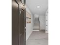 Inviting entryway with staircase and hardwood flooring at 101 Fairfield Nw Pl, Atlanta, GA 30314
