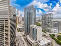Gorgeous aerial view of the city's high rise building and downtown streets at 400 W Peachtree Nw St # 3711, Atlanta, GA 30308