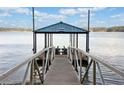 Well-maintained boat dock offering direct access to the serene lake waters at 5500 Mccoy Nw Rd, Acworth, GA 30101