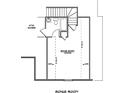 Floor plan of the bonus room shows attic access, a full bath, and an unfinished bonus area at 6134 Linwood Dr, Covington, GA 30014