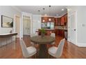 Charming dining room with modern lighting, stainless appliances, and an eat-in kitchen at 825 Highland Ne Ln # 1116, Atlanta, GA 30306