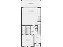 Floor plan featuring a bedroom, garage, entry foyer, and bath with walk-in closet at 402 Nix Ln, Lawrenceville, GA 30046