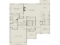 First floor layout featuring an owner's suite, gathering room, kitchen, and a flex space at 4770 Wayt Farm Overlook, Cumming, GA 30040