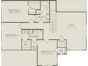 Second floor layout showing the loft, and bedrooms with walk-in closets and baths at 4770 Wayt Farm Overlook, Cumming, GA 30040