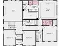 Second floor plan featuring primary suite, bedrooms, bathrooms and laundry room at 5325 Trescott Path, Cumming, GA 30028