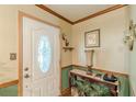 Welcoming entryway with decorative details and a charming table at 4411 Westerling Ct, Powder Springs, GA 30127
