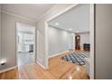 Open floor plan featuring hardwood floors seamlessly connecting the living and kitchen areas at 2941 Foothill Trl, Marietta, GA 30066