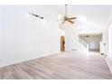 Open living room featuring wood floors and staircase at 737 Polk Nw St, Marietta, GA 30064