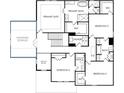 Upstairs floor plan features a primary suite, three additional bedrooms, and conveniently located laundry at 715 Crest Line Trl, Powder Springs, GA 30127