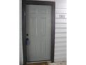 The front door to unit 3501 features dark trim, and a newer door and hardware at 3501 Shepherds Path, Decatur, GA 30034