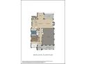 Detailed main level floorplan featuring a spacious kitchen, great room, office, and a three-car garage at 245 Heatherton Way, Milton, GA 30009