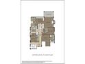 Detailed upper level floorplan featuring Primary suite, three additional bedrooms, and multiple bathrooms at 245 Heatherton Way, Milton, GA 30009
