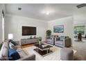 Bright living room with modern furnishings and neutral color scheme at 926 Hawthorn Ln, Grayson, GA 30017
