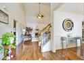 Inviting foyer with hardwood floors, high ceilings, and elegant decor at 4241 Hampton Mill Pkwy, Douglasville, GA 30135